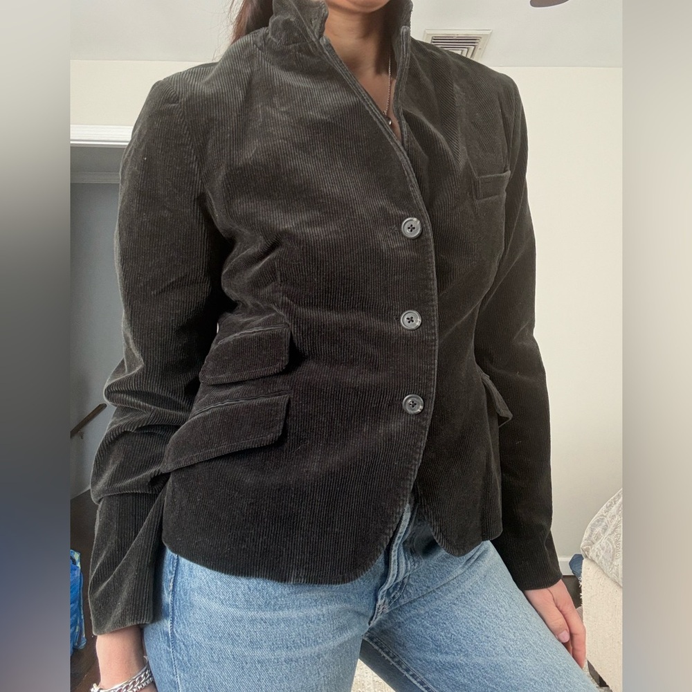 Ralph Lauren Blue Label Black Corduroy Blazer size 12 - Picture 11 of 11